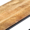 spisebordsbænk 120 cm massivt ru mangotræ
