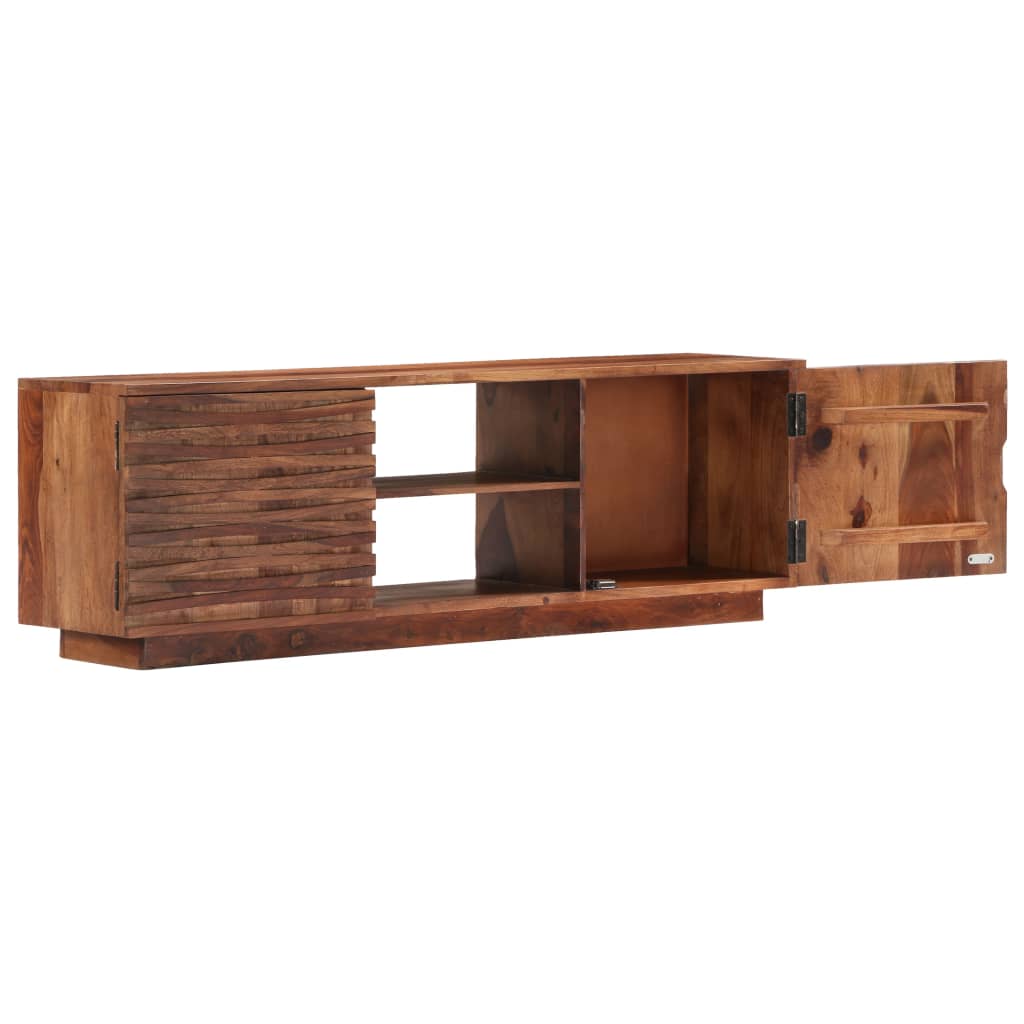 tv-skab 120x30x40 cm massivt akacietræ