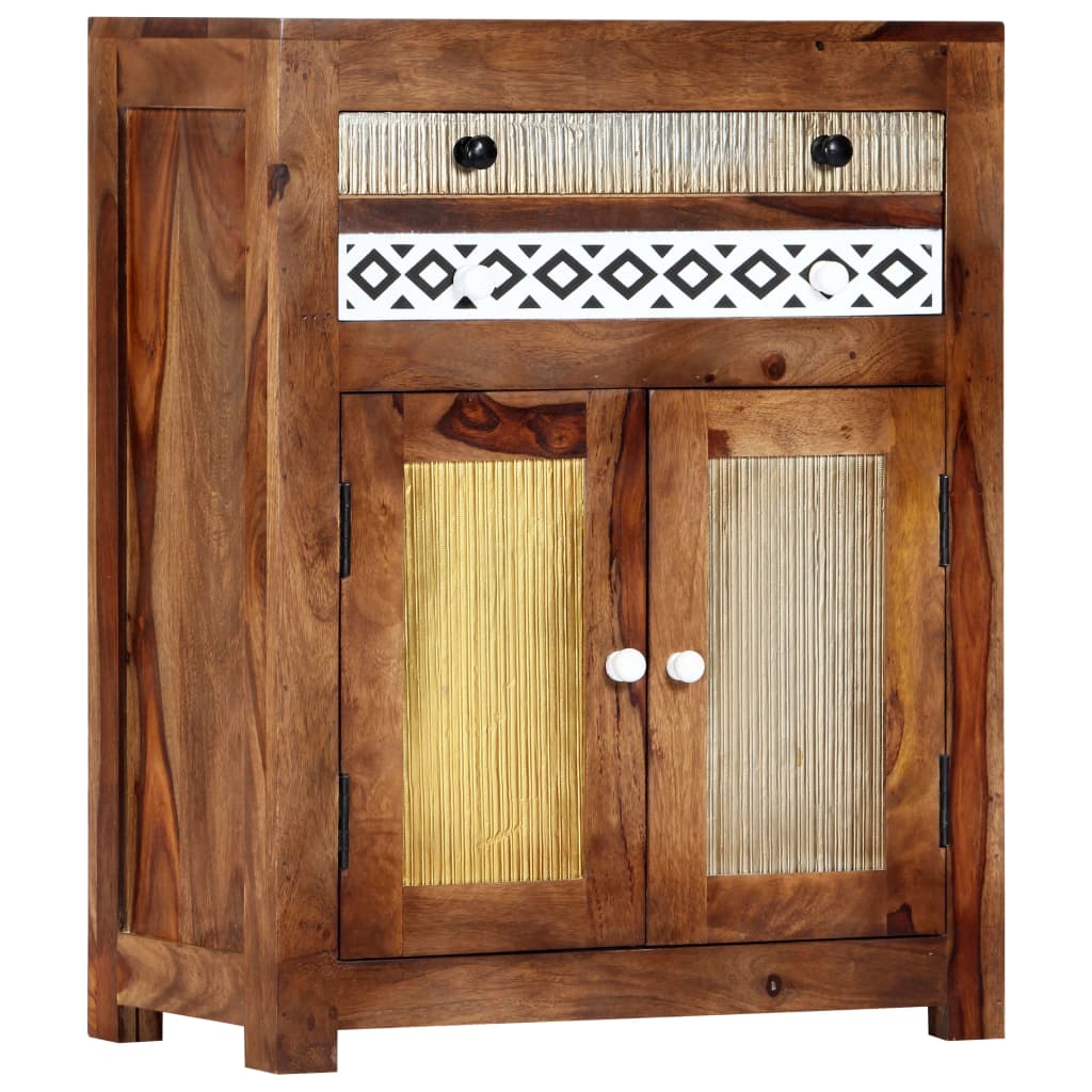 sideskab 60x30x75 cm massivt akacietræ