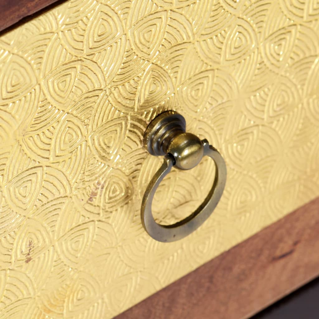 sideskab 40x30x110 cm massivt akacietræ