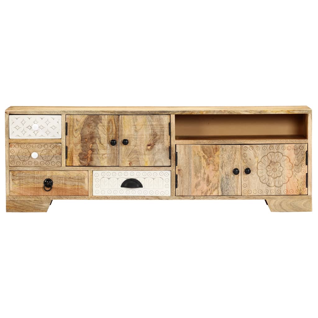 tv-skab 120x30x40 cm massivt mangotræ