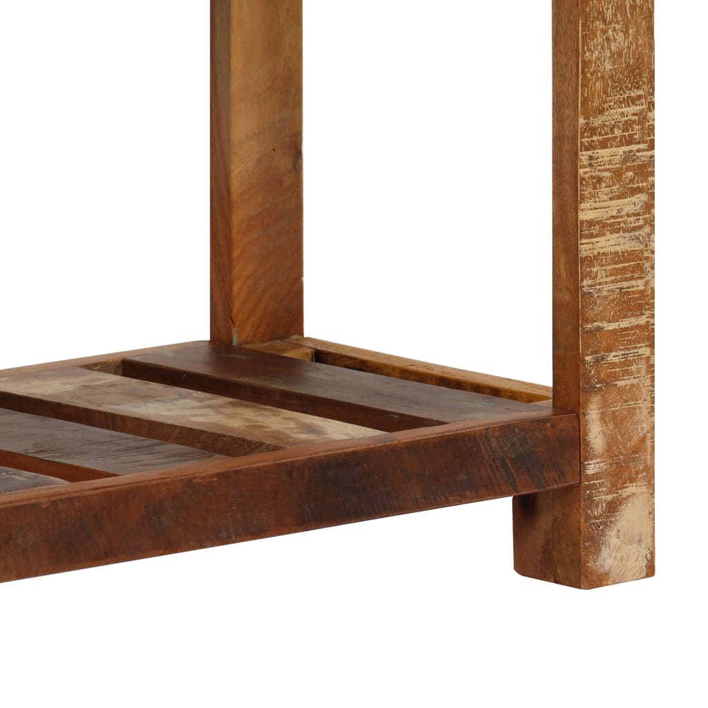 skænk 120x30x75 cm massivt genbrugstræ