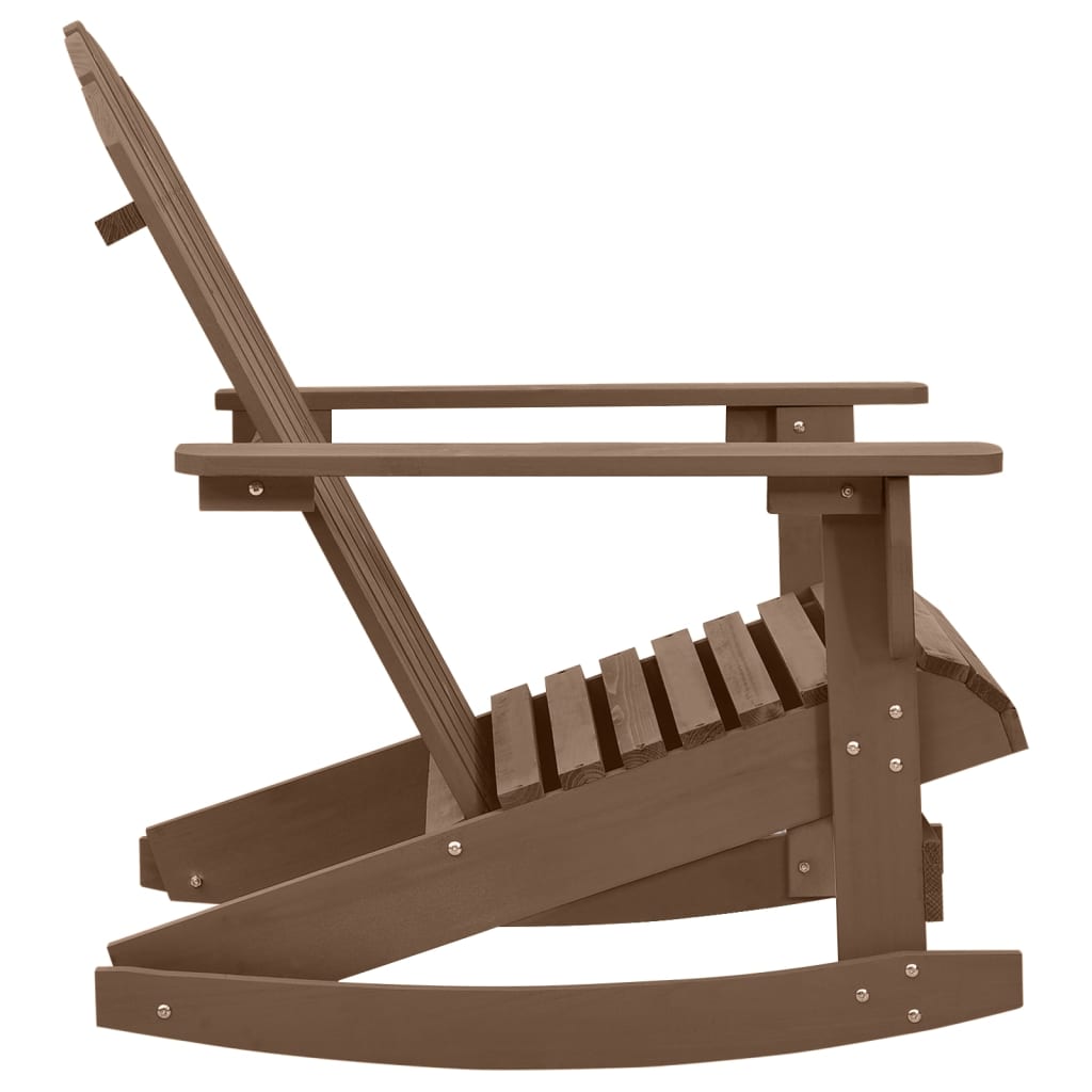 gyngestol til haven træ brun