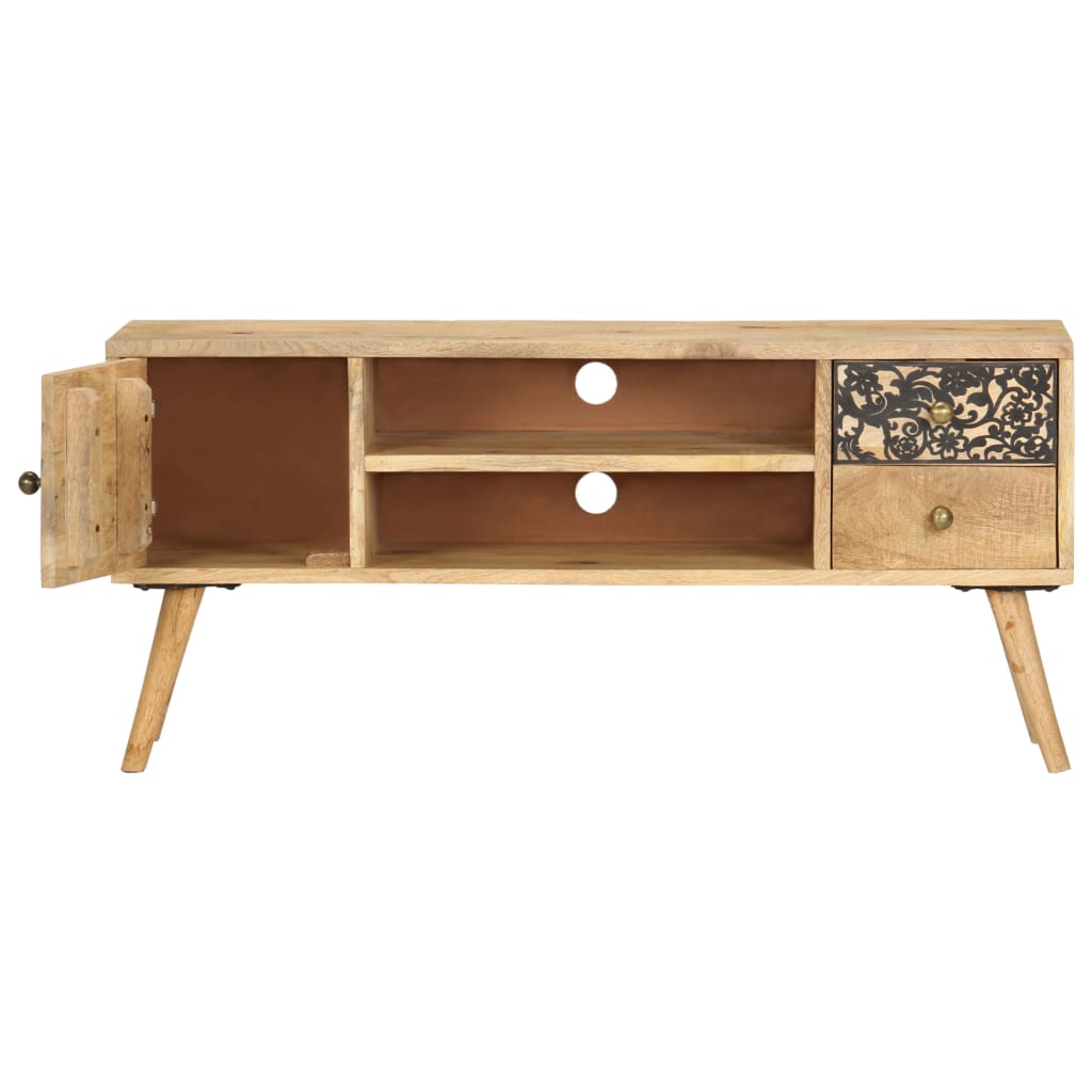 tv-skab 100x30x45 cm massivt mangotræ
