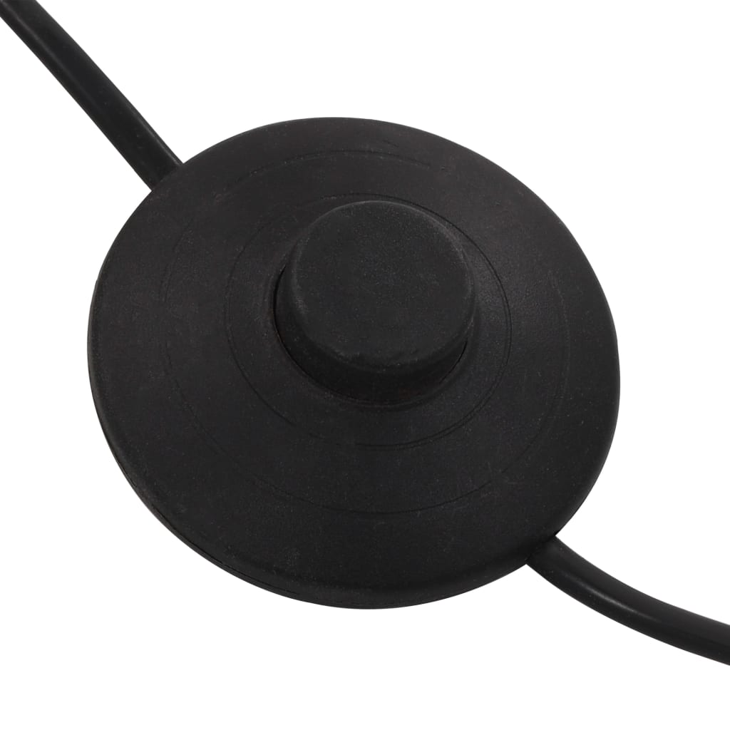 standerlampe 200 cm 5 x E14 sølvfarvet