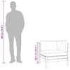 3-personers sofa i stof grøn
