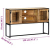 tv-skab 120x30x75 cm massivt genbrugstræ