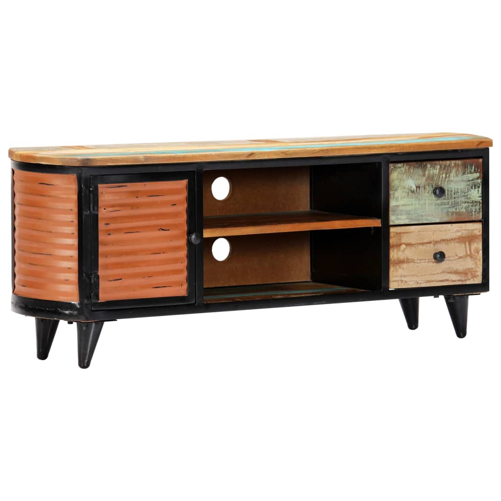 tv-skab 120x30x45 cm massivt genbrugstræ