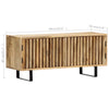 tv-skab 90x30x40 cm massivt mangotræ