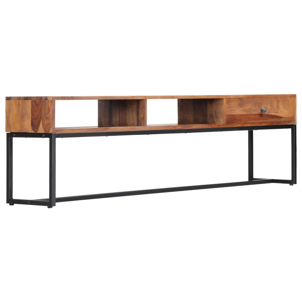 tv-skab 160x30x45 cm massivt akacietræ