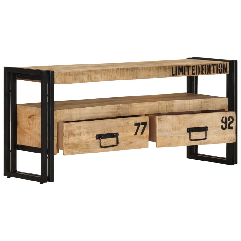 tv-skab 100x30x45 cm massivt mangotræ