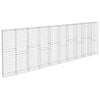 gabionvæg med dæksler galvaniseret stål 600 x 30 x 200 cm