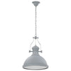 loftslampe rund E27 grå