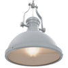 loftslampe rund E27 grå