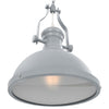 loftslampe rund E27 grå