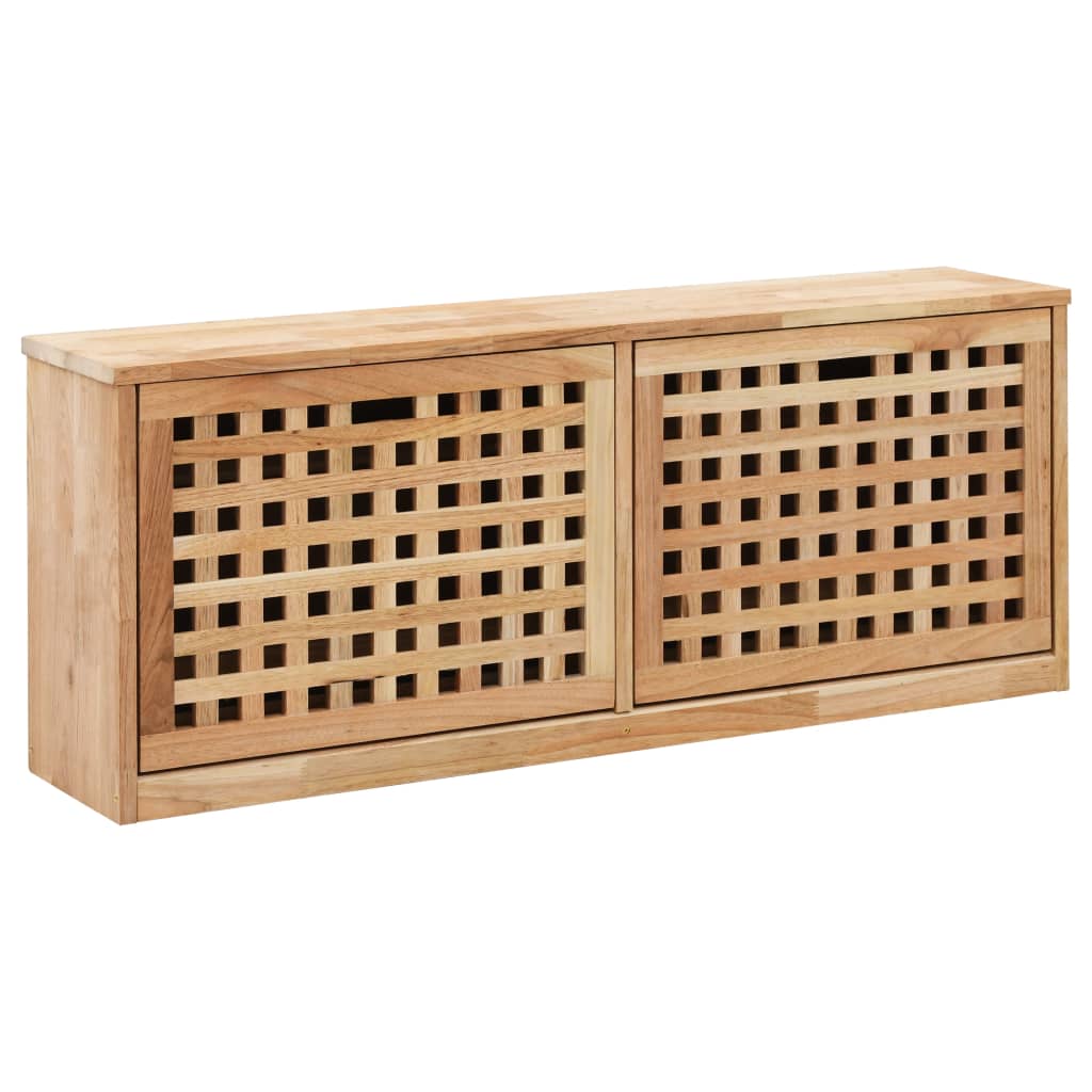 skobænk 94 x 20 x 38 cm massivt valnøddetræ