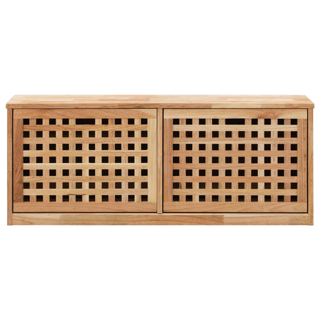 skobænk 94 x 20 x 38 cm massivt valnøddetræ