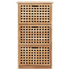 skoskab 55x20x104 cm massivt valnøddetræ