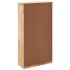 skoskab 55x20x104 cm massivt valnøddetræ