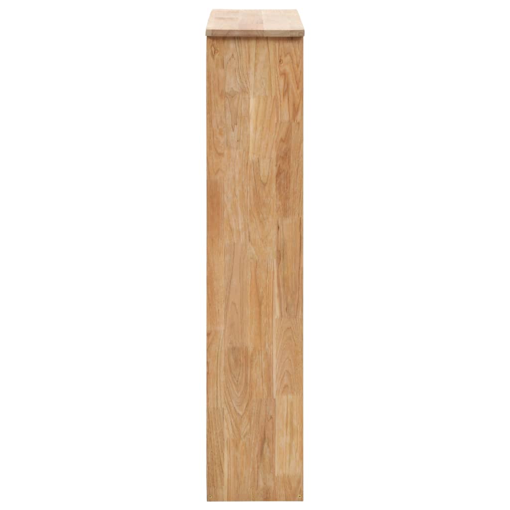 skoskab 55x20x104 cm massivt valnøddetræ