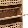 skoskab 55x20x104 cm massivt valnøddetræ