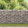gabionvæg galvaniseret stål 450 x 30 x 100 cm