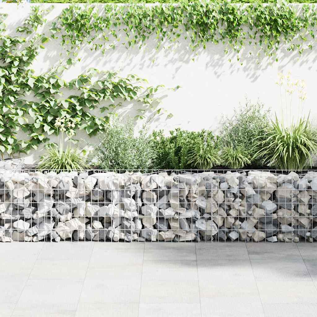gabionvæg 450x30x50 cm galvaniseret stål