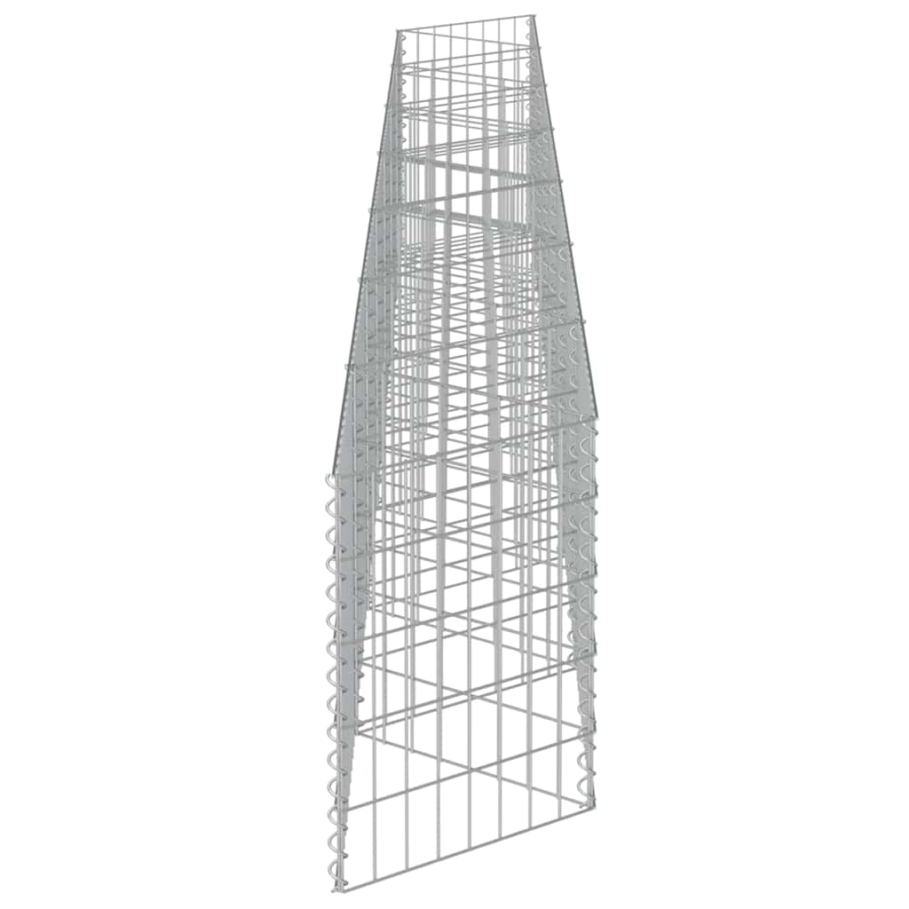 gabionvæg 450x30x50 cm galvaniseret stål