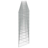 gabionvæg galvaniseret stål 630 x 30 x 100 cm