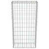 gabionvæg med dæksler galvaniseret stål 50 x 20 x 100 cm