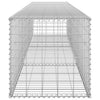 gabionvæg med dæksler galvaniseret stål 300 x 50 x 50 cm