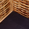2-personers havesofa naturligt rattan