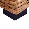 2-personers havesofa naturligt rattan