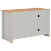 tv-skab 95x39x58 cm grå