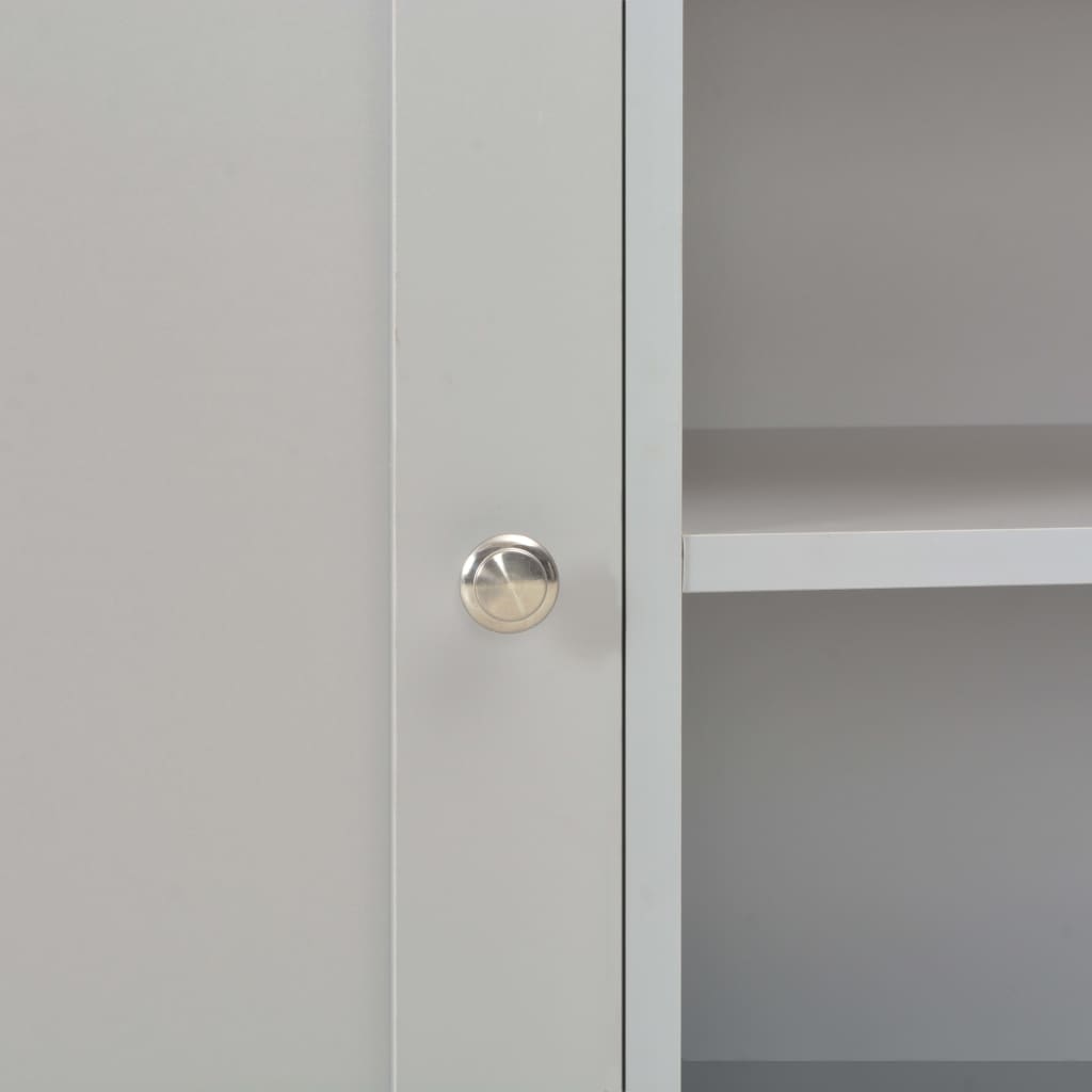 tv-skab 95x39x58 cm grå