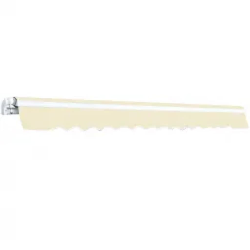 foldemarkise manuel betjening 600 cm cremefarvet