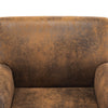 sofastol brun 70x69x72 cm kunstlæder