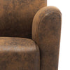 sofastol brun 70x69x72 cm kunstlæder