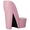 stol højhælet sko-design kunstlæder pink