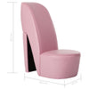 stol højhælet sko-design kunstlæder pink
