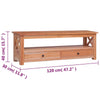 tv-skab 120 x 30 x 40 cm massivt mahognitræ