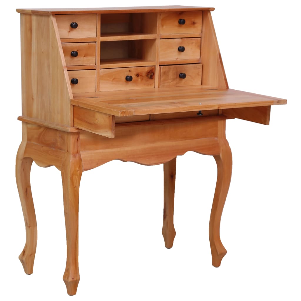 sekretær 78x42x103 cm massivt mahognitræ