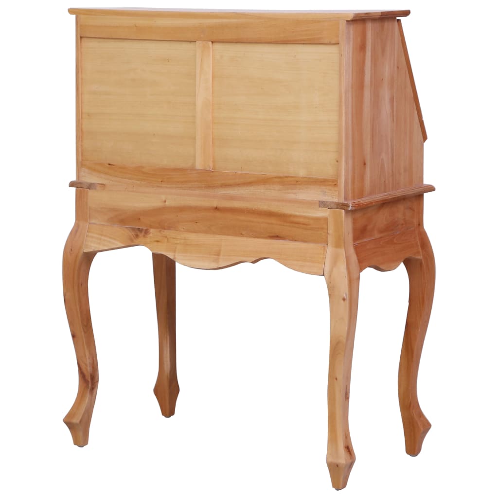 sekretær 78x42x103 cm massivt mahognitræ