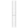 gabionkurve 3 stk. 25 x 25 x 197 cm galvaniseret stål