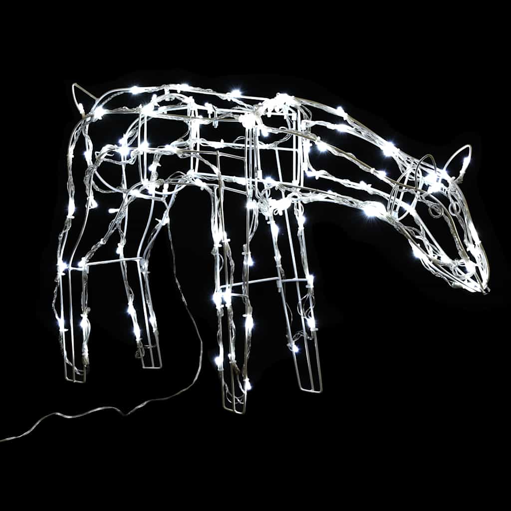 julelysdisplay i 3 dele Rensdyr 229 LED'er