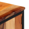 tv-skab 120x30x40 cm massivt genbrugstræ og stål