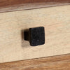 tv-skab 120x30x40 cm massivt genbrugstræ og stål