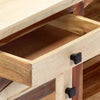 tv-skab 120x30x40 cm massivt genbrugstræ og stål