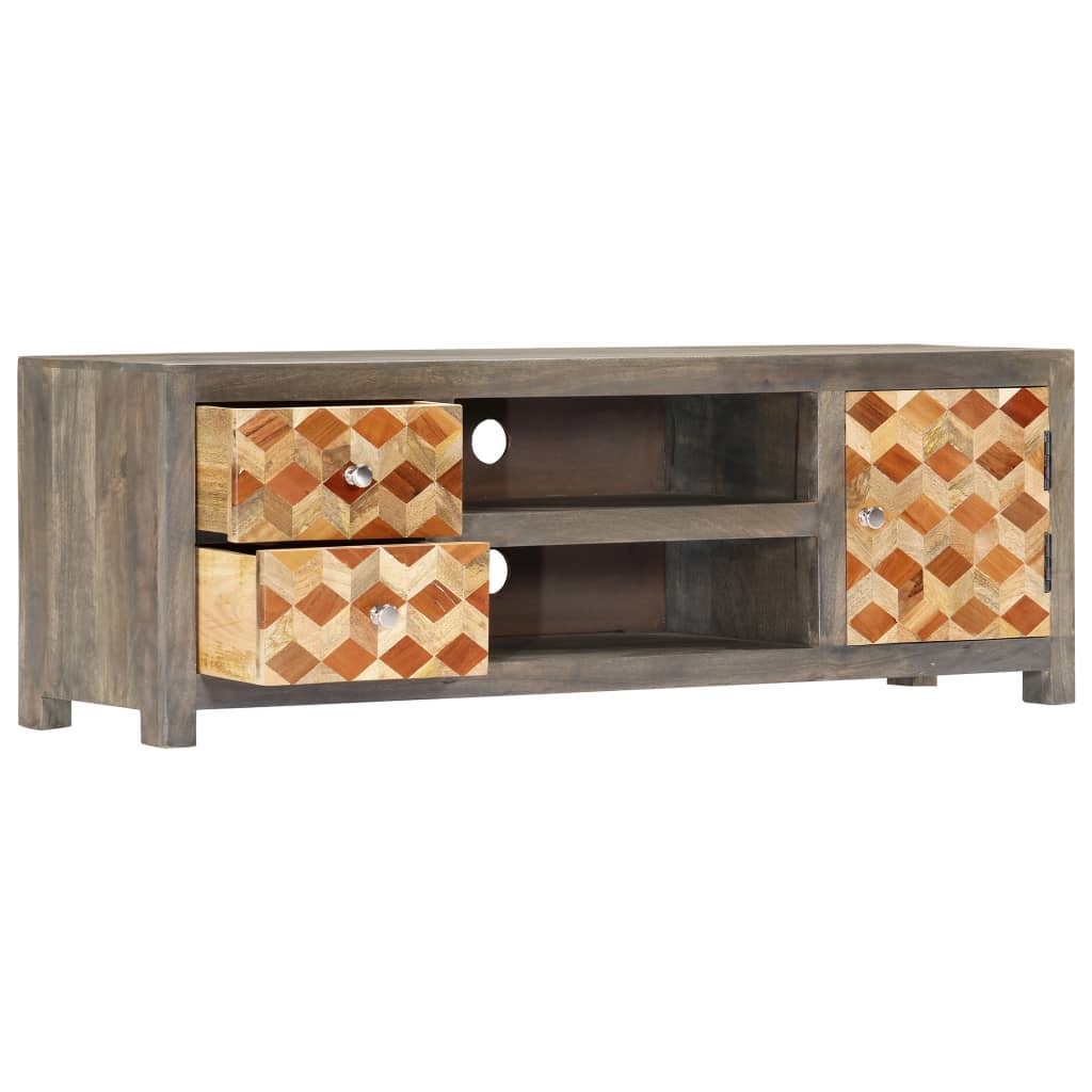 tv-skab 120x30x40 cm massivt genbrugstræ
