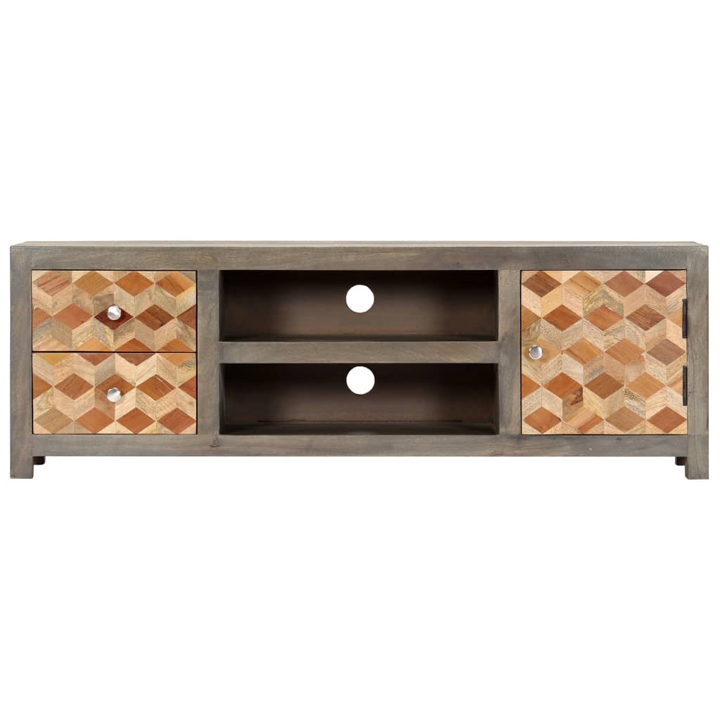 tv-skab 120x30x40 cm massivt genbrugstræ